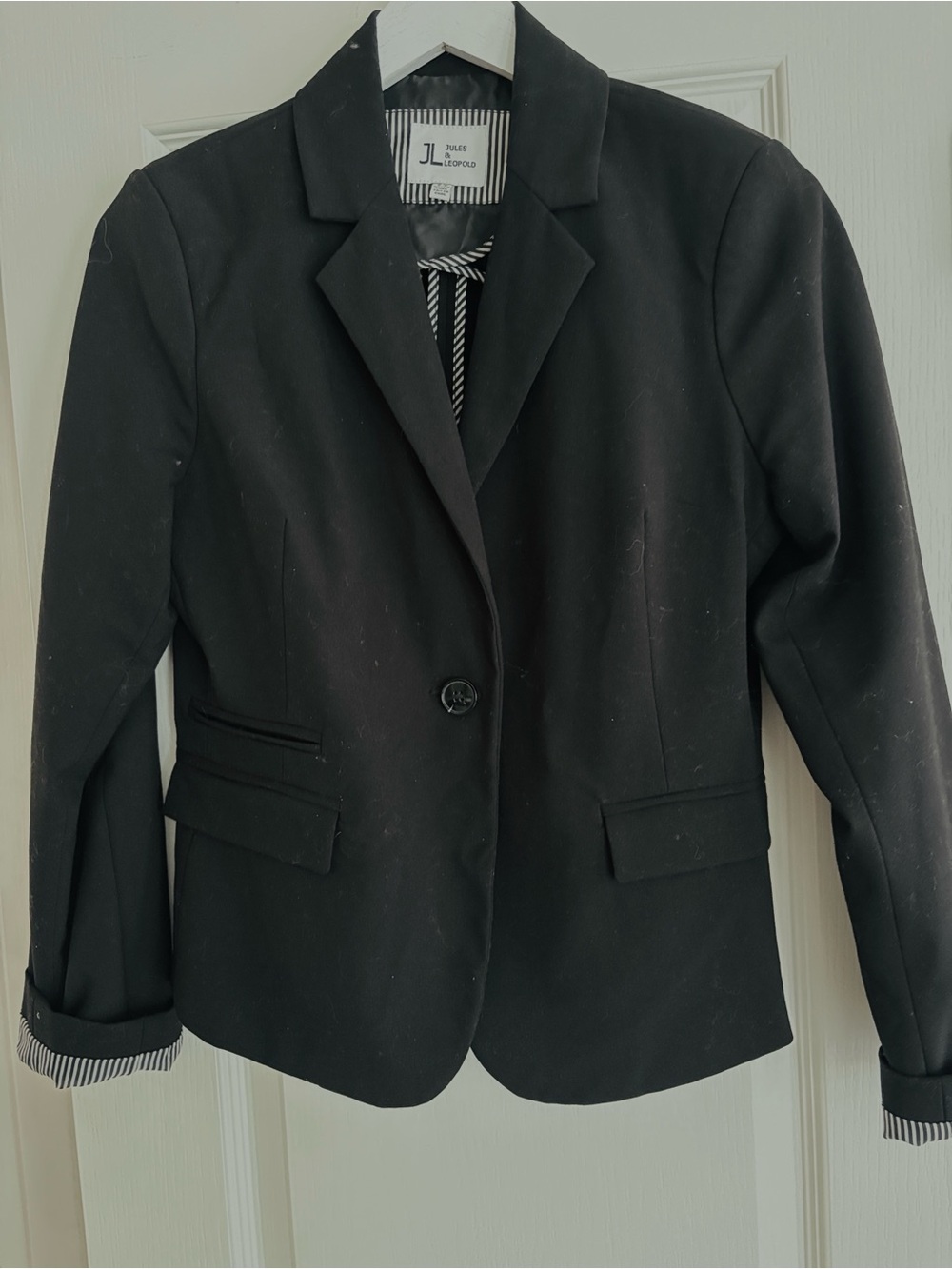 Jules & Leopold Black Women's Single-Button Blazer
